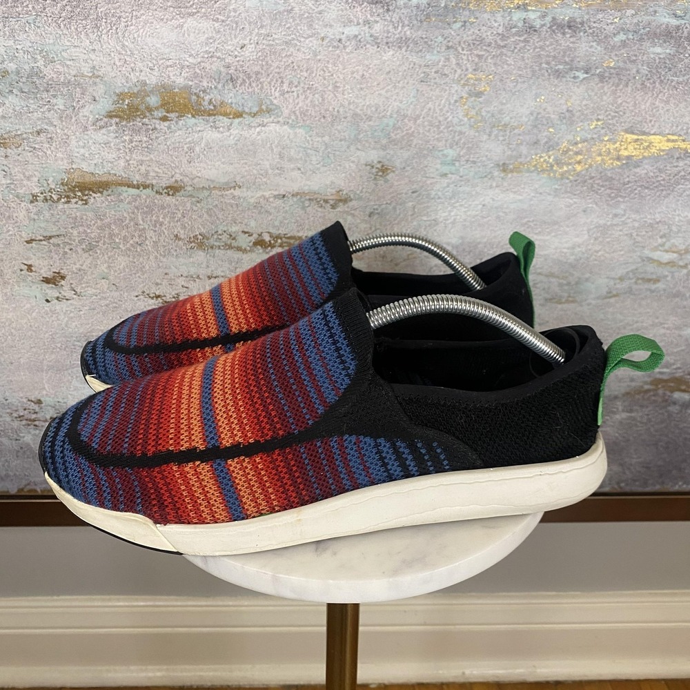 Sanuk Shoes Mens Size 10 Multicolor Knit Slip On Casual Comfort Sneakers
